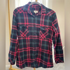 Vintage Matchstick Flannel Shirt
